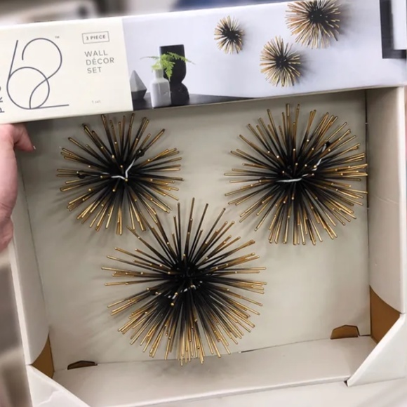 Target Other - midcentury modern sea urchin starburst wall decor - set of 3